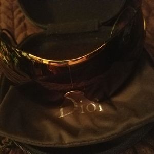 Vintage Christian Dior oversize wraparound sunglas